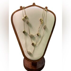 3 layer gold necklace